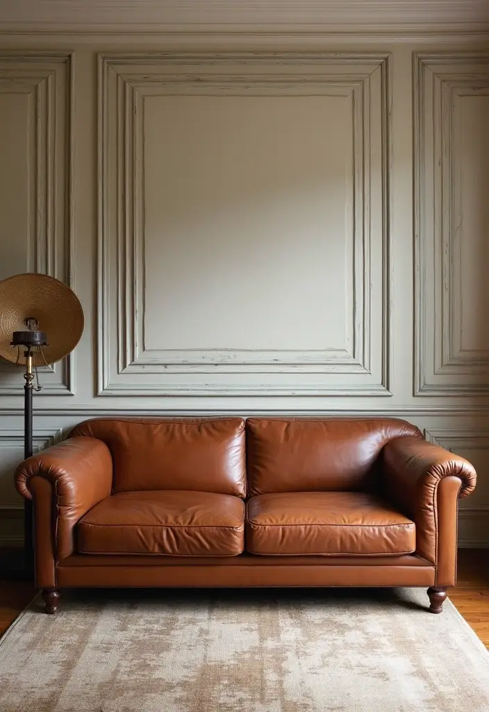 27 Chestnut Leather Couch Living Room Decor Inspirations 66 27 Chestnut Leather Couch Living Room Decor Inspirations - 22. Wall Treatments