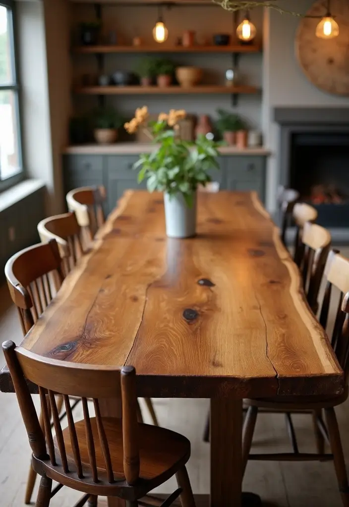 27 DIY Industrial Home Decor Ideas For Creative Spaces 28 27 DIY Industrial Home Decor Ideas For Creative Spaces - 10. Reclaimed Wood Dining Table