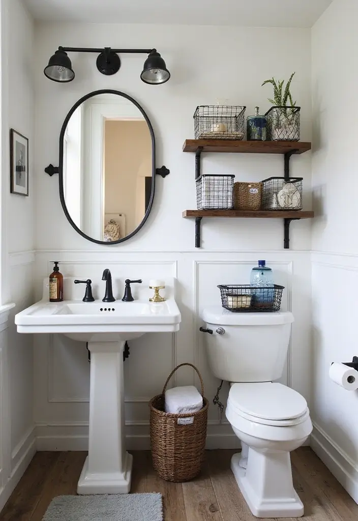 27 DIY Industrial Home Decor Ideas For Creative Spaces 32 27 DIY Industrial Home Decor Ideas For Creative Spaces - 14. Industrial Style Bathroom Storage