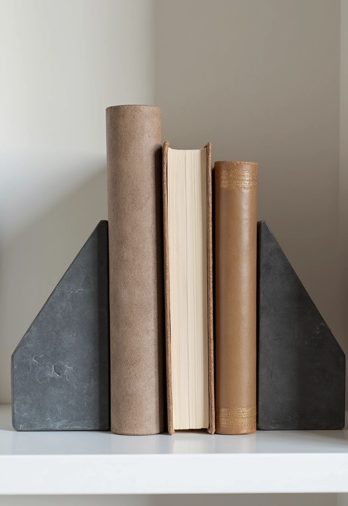 27 DIY Industrial Home Decor Ideas For Creative Spaces 55 27 DIY Industrial Home Decor Ideas For Creative Spaces - 25. Industrial Bookends