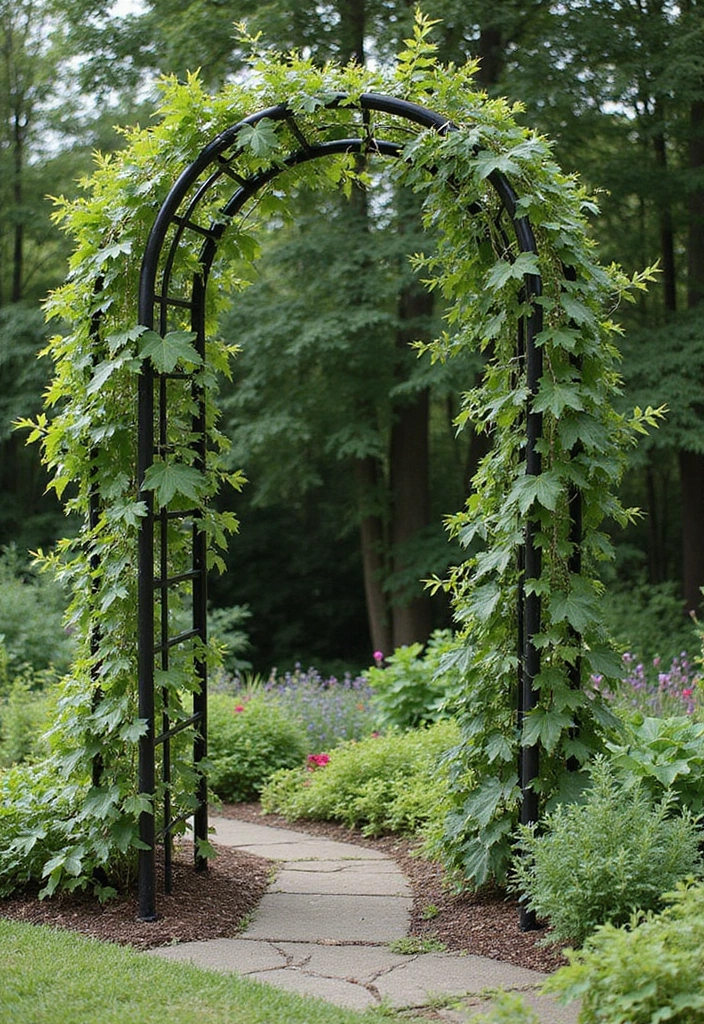 27 DIY Industrial Home Decor Ideas For Creative Spaces 63 27 DIY Industrial Home Decor Ideas For Creative Spaces - 27. Industrial Style Garden Trellis