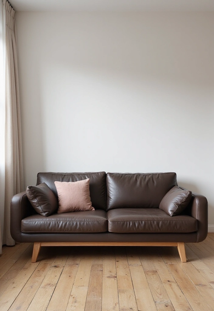 27 Dark Brown Leather Couch Living Room Decor Inspirations 33 27 Dark Brown Leather Couch Living Room Decor Inspirations - 13. Embrace Minimalism