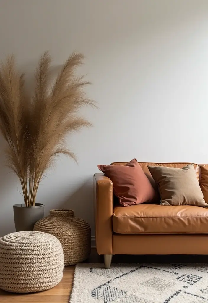 27 Decor Ideas With Brown Leather Couches For Elegant Spaces 43 27 Decor Ideas With Brown Leather Couches For Elegant Spaces - 15. Stylish Storage Solutions