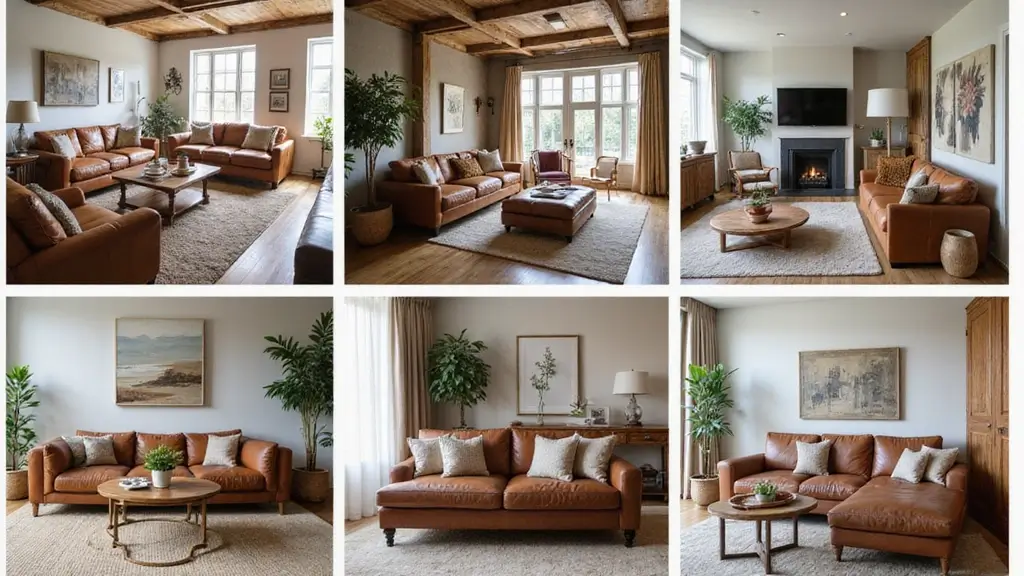 27 Decor Ideas With Brown Leather Couches For Elegant Spaces