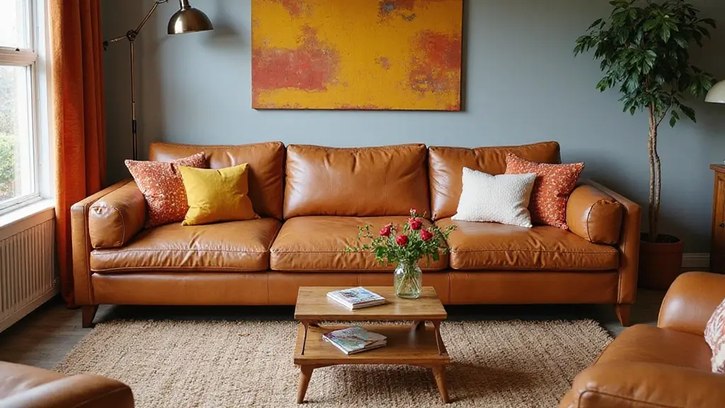 28 Cognac Leather Couch Living Room Decor Ideas For Warm Spaces