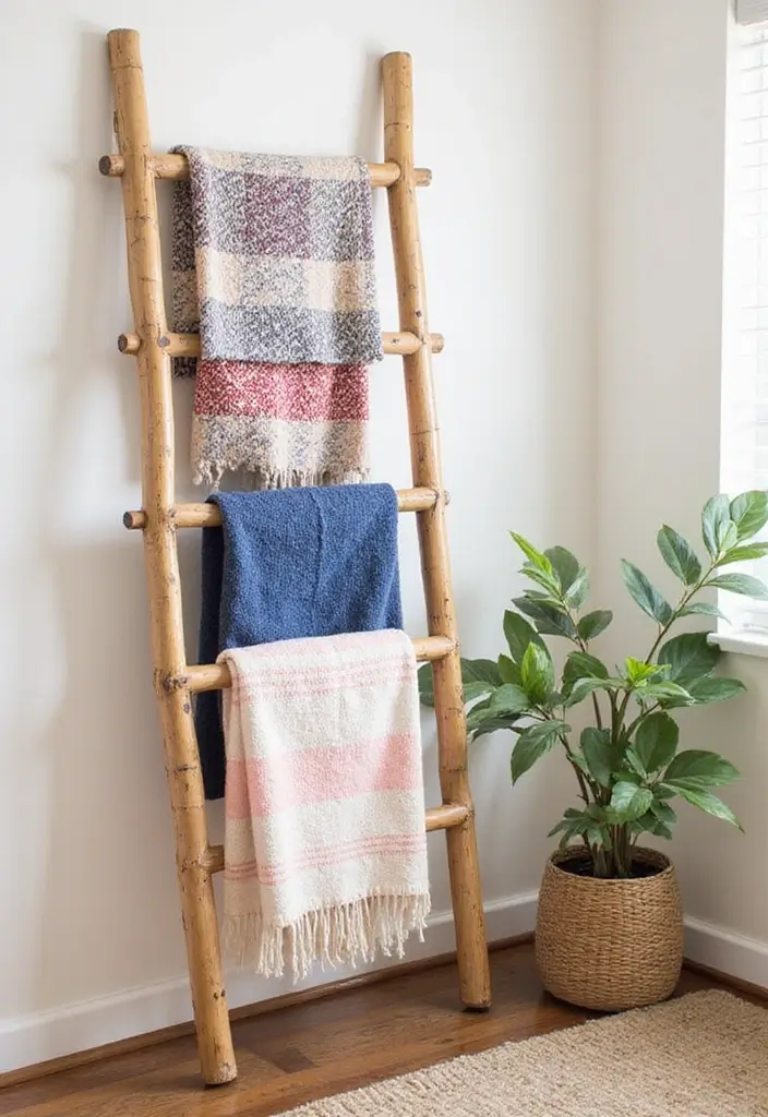 28 DIY Bamboo Home Decor Ideas Anyone Can Make - 20. Bamboo Ladder
