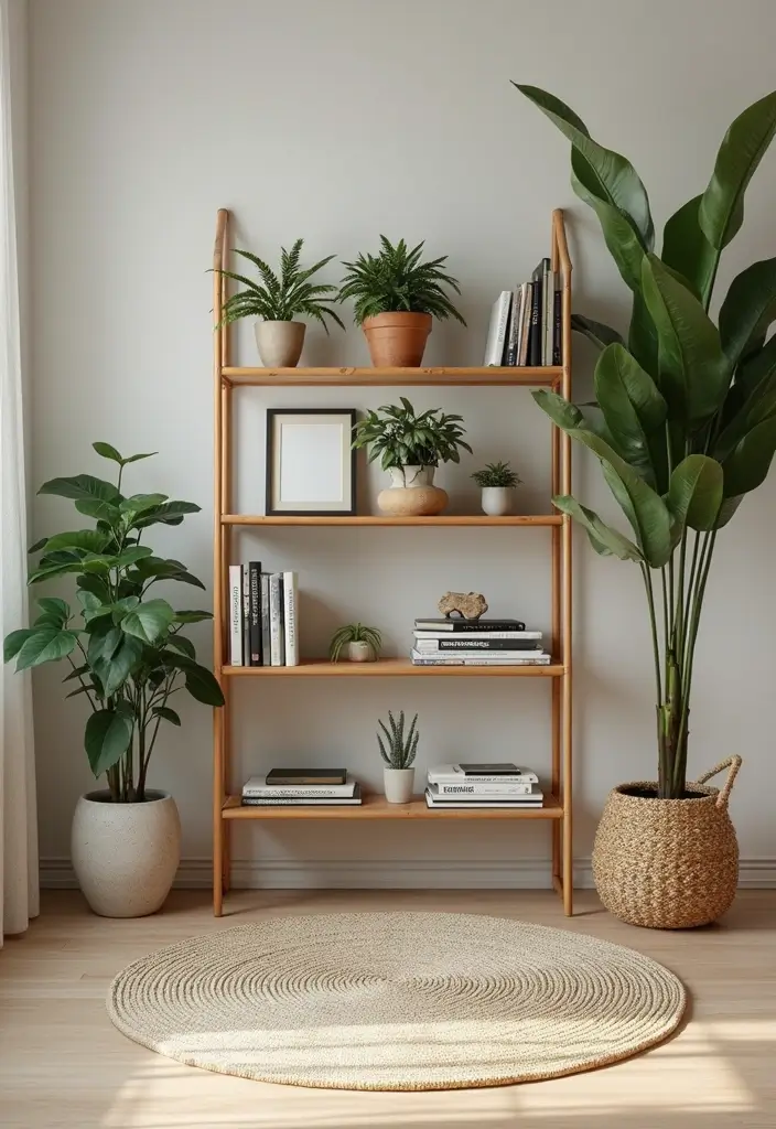 28 DIY Bamboo Home Decor Ideas Anyone Can Make - 3. Bamboo Shelves