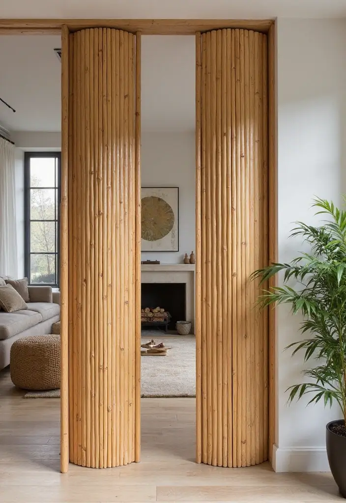 28 DIY Bamboo Home Decor Ideas Anyone Can Make - 9. Bamboo Room Dividers