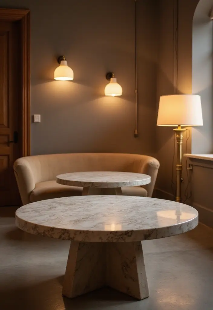 28 Marble Table Decor Ideas For Chic Interiors 55 28 Marble Table Decor Ideas For Chic Interiors - 19. Mood Lighting