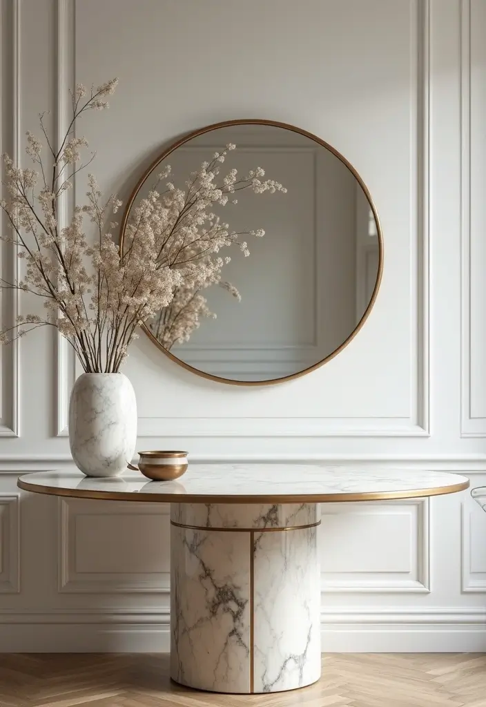 28 Marble Table Decor Ideas For Chic Interiors 63 28 Marble Table Decor Ideas For Chic Interiors - 21. Creative Use of Mirrors