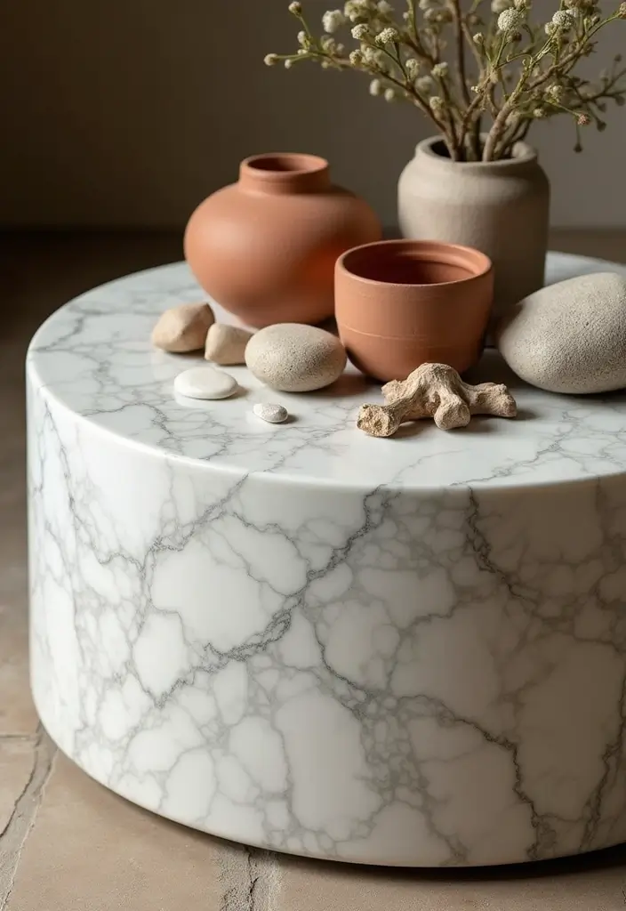 28 Marble Table Decor Ideas For Chic Interiors 68 28 Marble Table Decor Ideas For Chic Interiors - 24. Incorporate Natural Elements