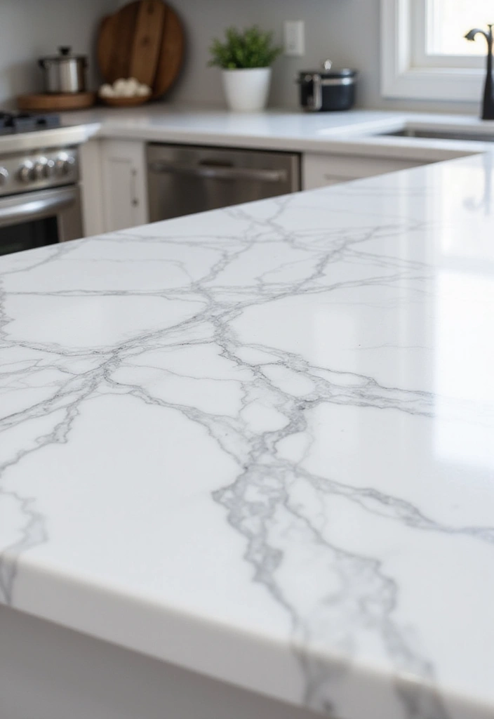 28 White Marble Kitchen Decor Ideas For Timeless Style 1 28 White Marble Kitchen Decor Ideas For Timeless Style - 1. Stunning White Marble Countertops