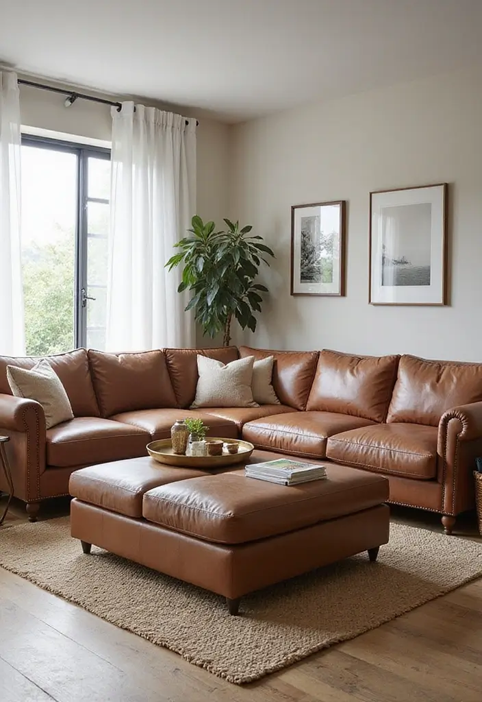 29 Cozy Living Room Decor Tips Featuring Leather Sofas 33 29 Cozy Living Room Decor Tips Featuring Leather Sofas - 11. Utilize Multifunctional Furniture
