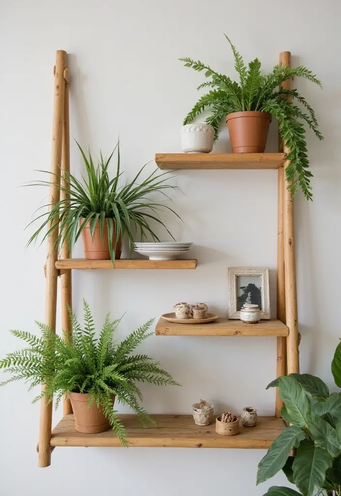 29 DIY Bamboo Wall Decor Projects For Stylish Homes 8 29 DIY Bamboo Wall Decor Projects For Stylish Homes - 2. Bamboo Shelf Decor