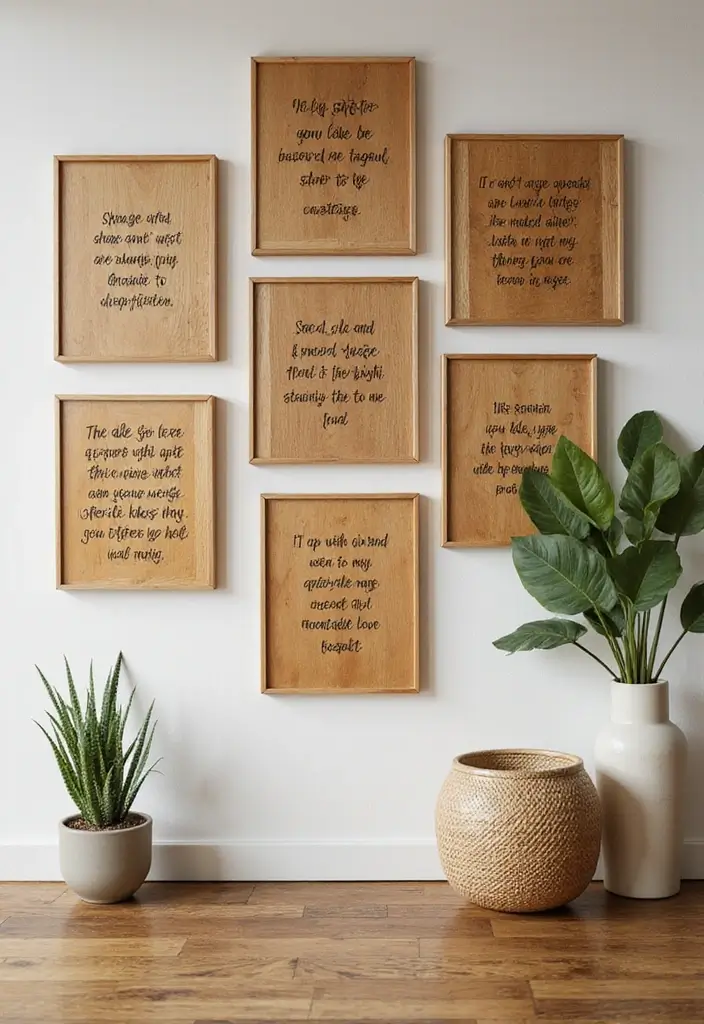 29 DIY Bamboo Wall Decor Projects For Stylish Homes 49 29 DIY Bamboo Wall Decor Projects For Stylish Homes - 21. Bamboo Wall Quotes