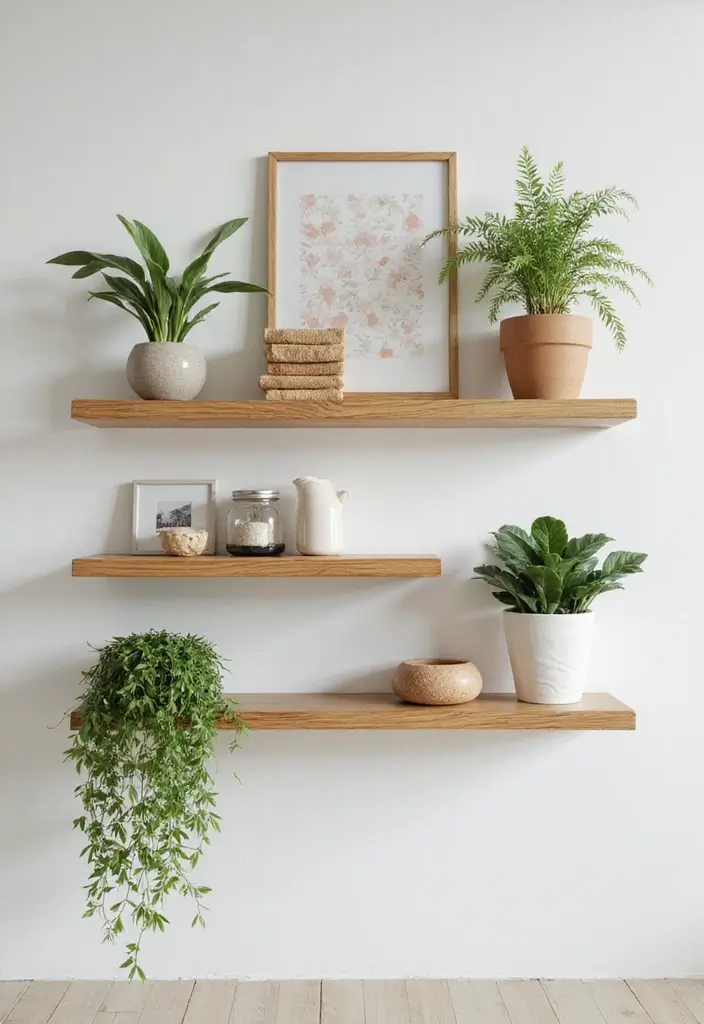 29 DIY Bamboo Wall Decor Projects For Stylish Homes 63 29 DIY Bamboo Wall Decor Projects For Stylish Homes - 25. Bamboo Floating Shelves