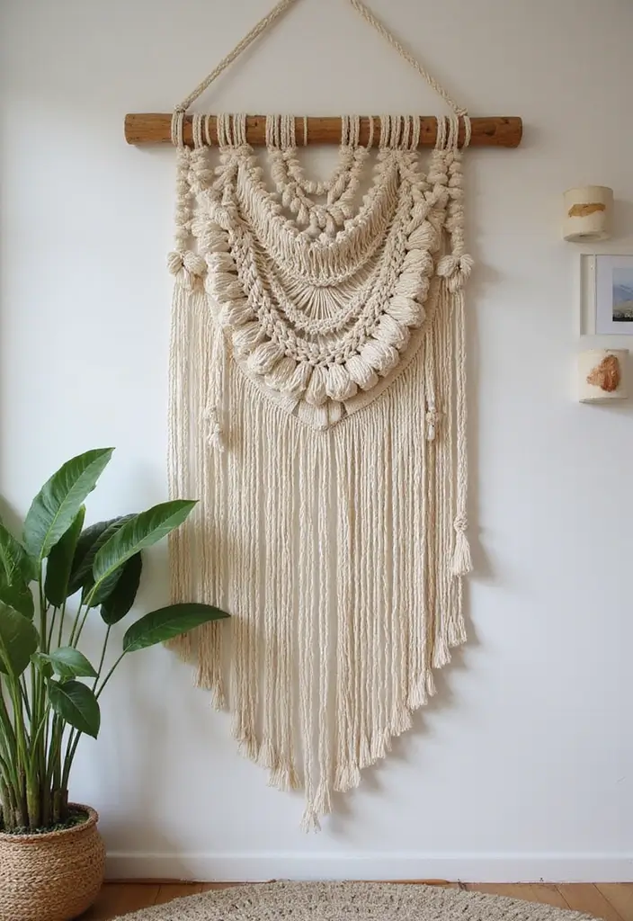 29 DIY Bamboo Wall Decor Projects For Stylish Homes 9 29 DIY Bamboo Wall Decor Projects For Stylish Homes - 3. Bamboo Macrame Wall Hanging