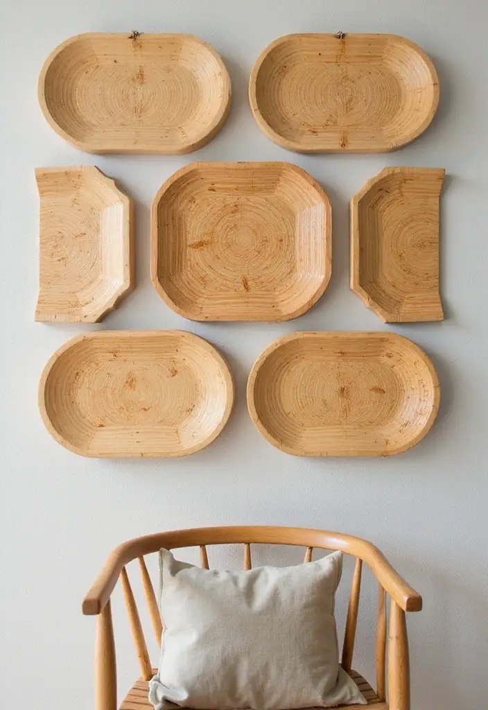 29 DIY Bamboo Wall Decor Projects For Stylish Homes 15 29 DIY Bamboo Wall Decor Projects For Stylish Homes - 9. Bamboo Coasters Wall Display