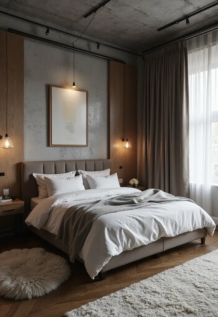 29 Industrial Bedroom Decor Ideas For Urban Comfort - 21. Soundproofing Elements