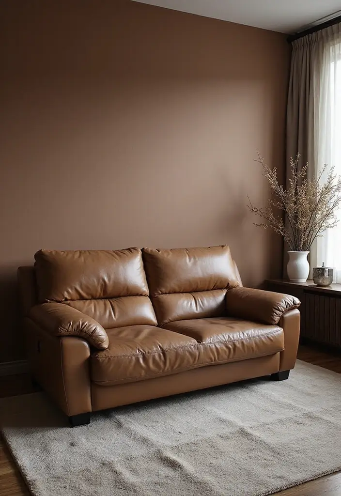 29 Leather Recliner Sofa Living Room Decor Ideas You Must Try - 16. Monochromatic Magic