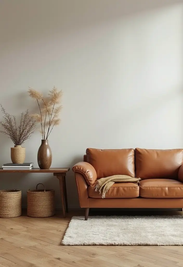29 Leather Recliner Sofa Living Room Decor Ideas You Must Try - 21. Stylish Storage Solutions
