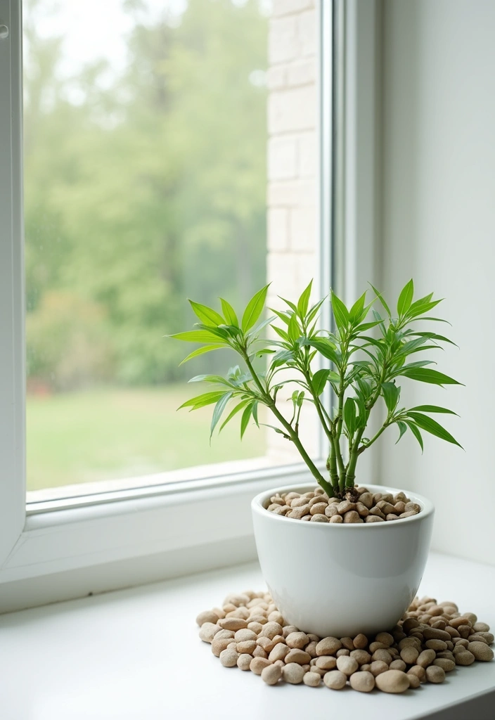 29 Lucky Bamboo Plant Decor Ideas For Good Vibes At Home - 1. Minimalist Bamboo Corner