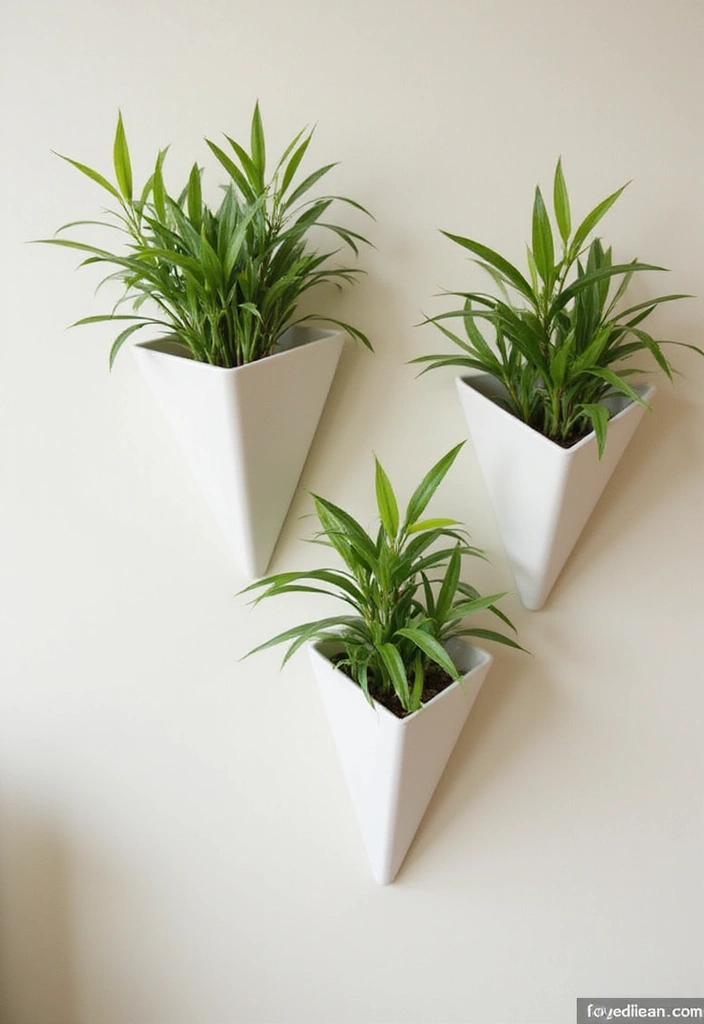 29 Lucky Bamboo Plant Decor Ideas For Good Vibes At Home - 3. Wall-mounted Bamboo Planters