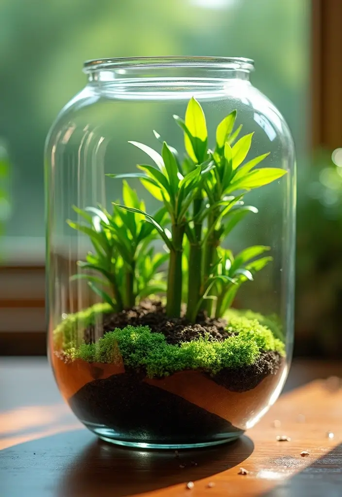 29 Lucky Bamboo Plant Decor Ideas For Good Vibes At Home - 8. Lucky Bamboo in a Terrarium