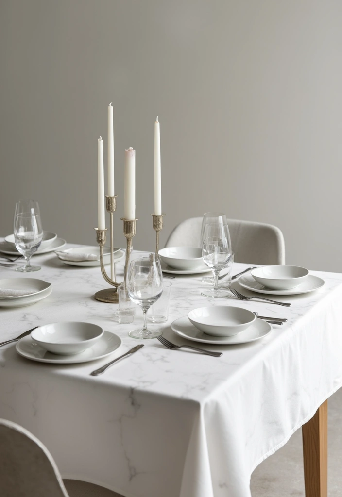 29 Marble Dining Table Decor Ideas For Sophisticated Dining 62 29 Marble Dining Table Decor Ideas For Sophisticated Dining - 26. Simple and Sweet