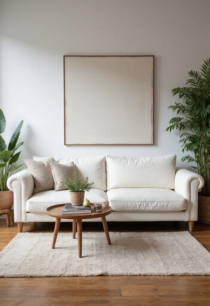 29 White Leather Sofa Decor Ideas For Elegant Living Rooms 47 29 White Leather Sofa Decor Ideas For Elegant Living Rooms - 15. Mixing Vintage with Modern