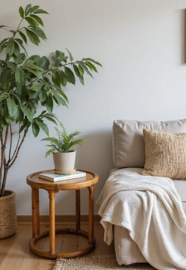 30+ Bamboo Living Room Decor Ideas For A Zen Aesthetic - 12. Bamboo Side Tables