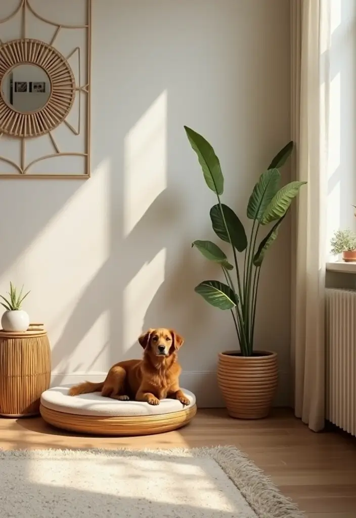30+ Bamboo Living Room Decor Ideas For A Zen Aesthetic - 29. Bamboo Pet Accessories
