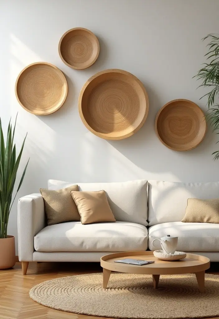 30+ Bamboo Living Room Decor Ideas For A Zen Aesthetic - 4. Bamboo Wall Art