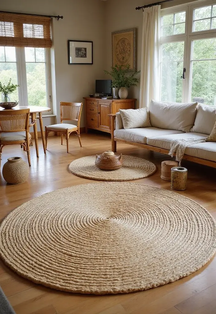 30+ Bamboo Living Room Decor Ideas For A Zen Aesthetic - 6. Bamboo Rugs