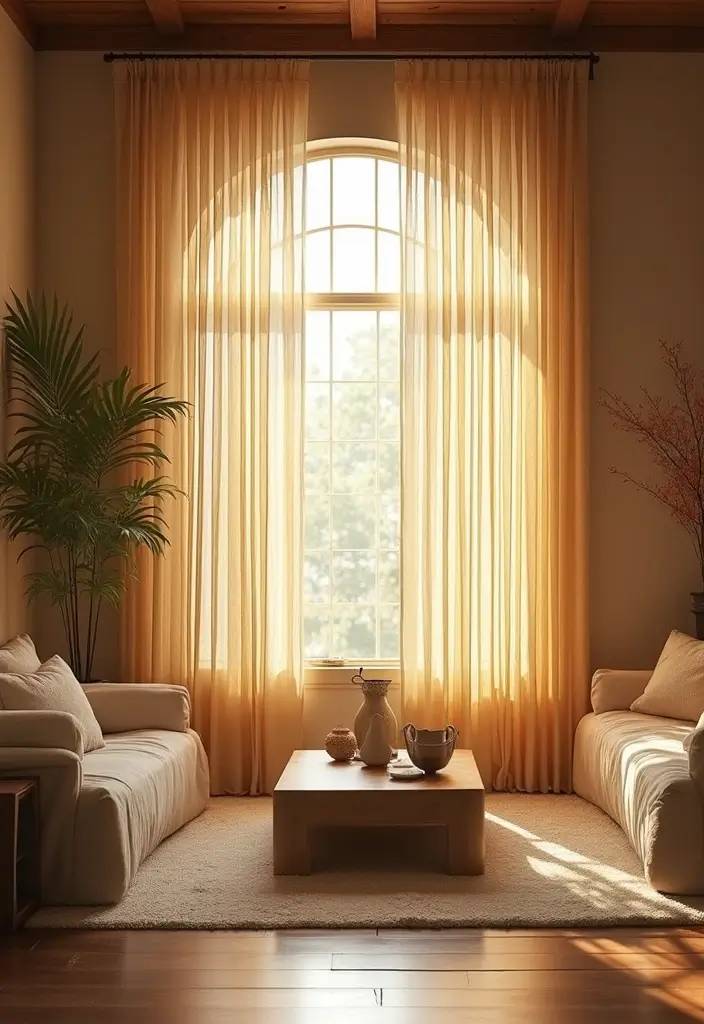 30+ Bamboo Living Room Decor Ideas For A Zen Aesthetic - 7. Bamboo Curtains