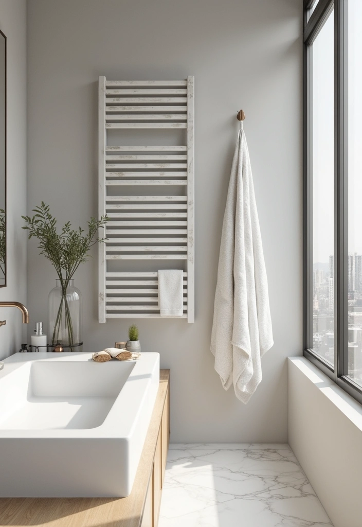 30+ Black And White Marble Bathroom Decor Ideas For Modern Homes 25 30+ Black And White Marble Bathroom Decor Ideas For Modern Homes - 11. Stylish Marble Towel Racks