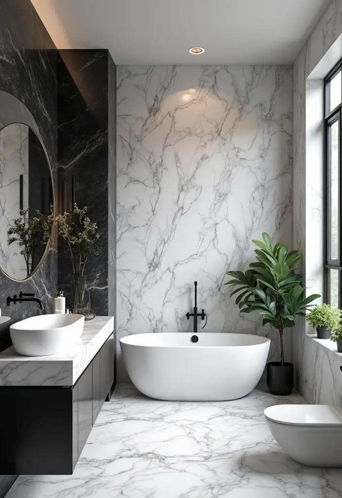 30+ Black And White Marble Bathroom Decor Ideas For Modern Homes 85 30+ Black And White Marble Bathroom Decor Ideas For Modern Homes - Conclusion