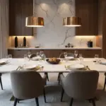 30+ Dining Room Decor Ideas Featuring Marble Tables