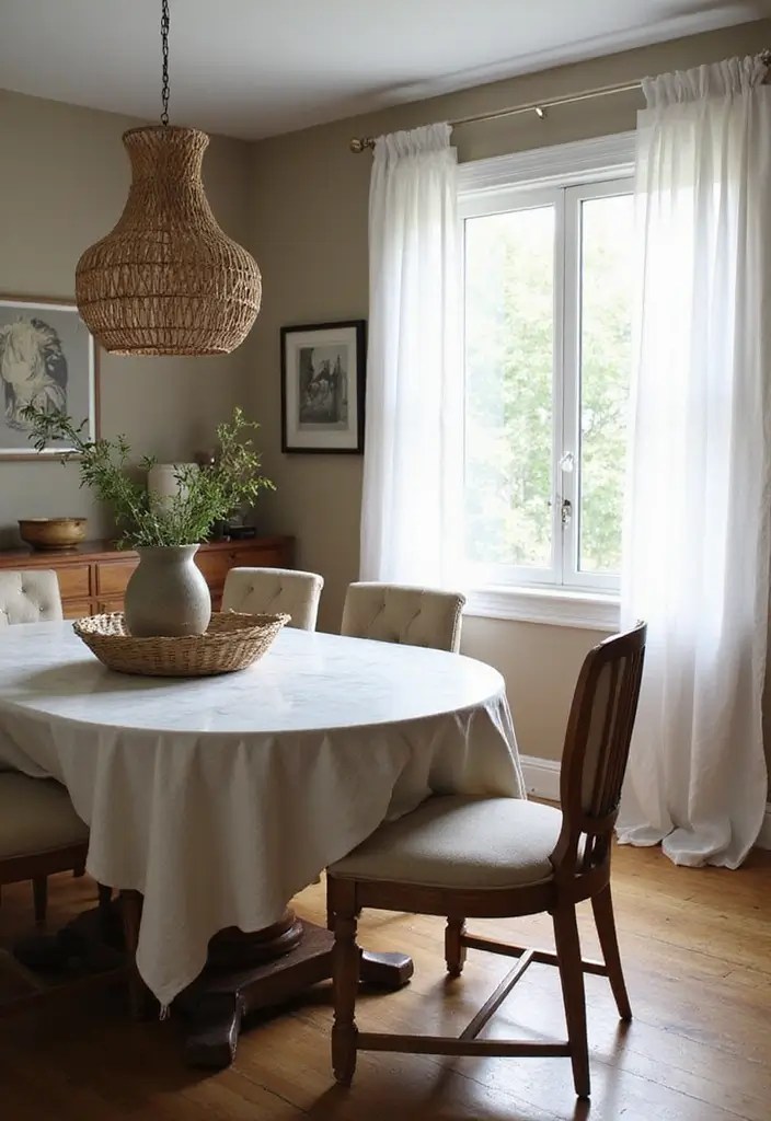 30+ Dining Room Decor Ideas Featuring Marble Tables 13 30+ Dining Room Decor Ideas Featuring Marble Tables - 7. Textured Touches