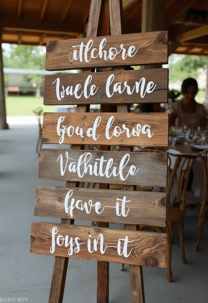 30+ Industrial Chic Wedding Decor Ideas For Modern Couples - 11. Unique Signage