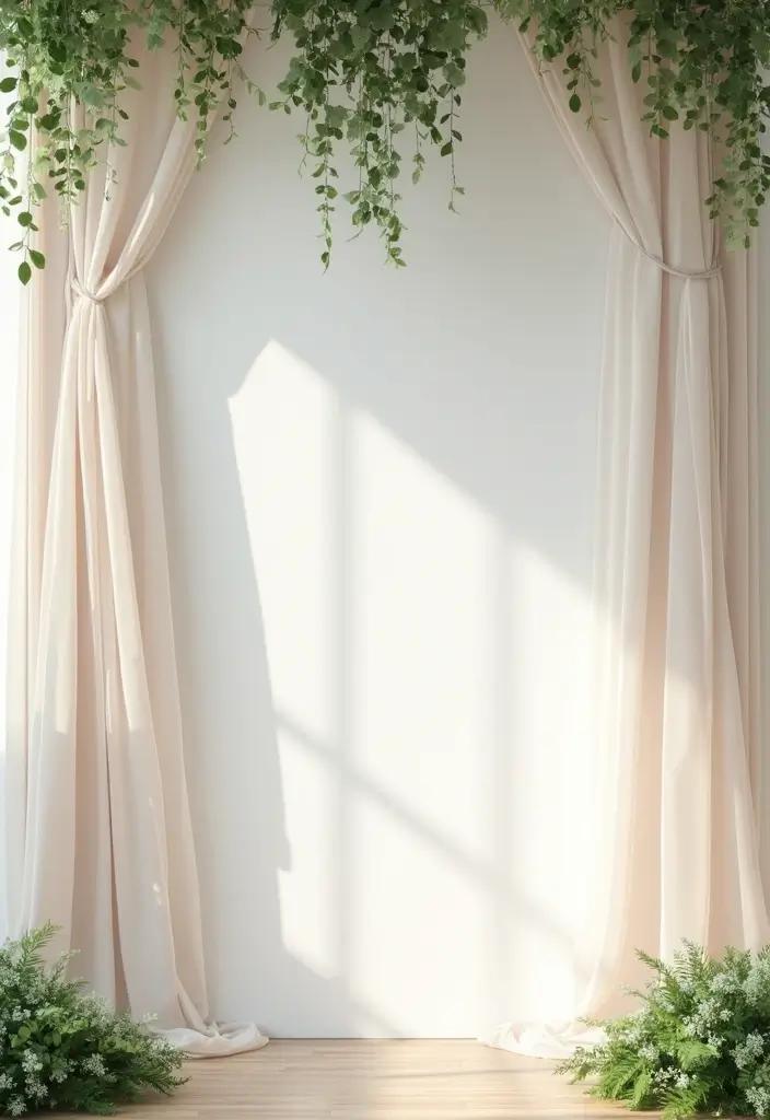30+ Industrial Chic Wedding Decor Ideas For Modern Couples - 15. Minimalist Ceremony Backdrops