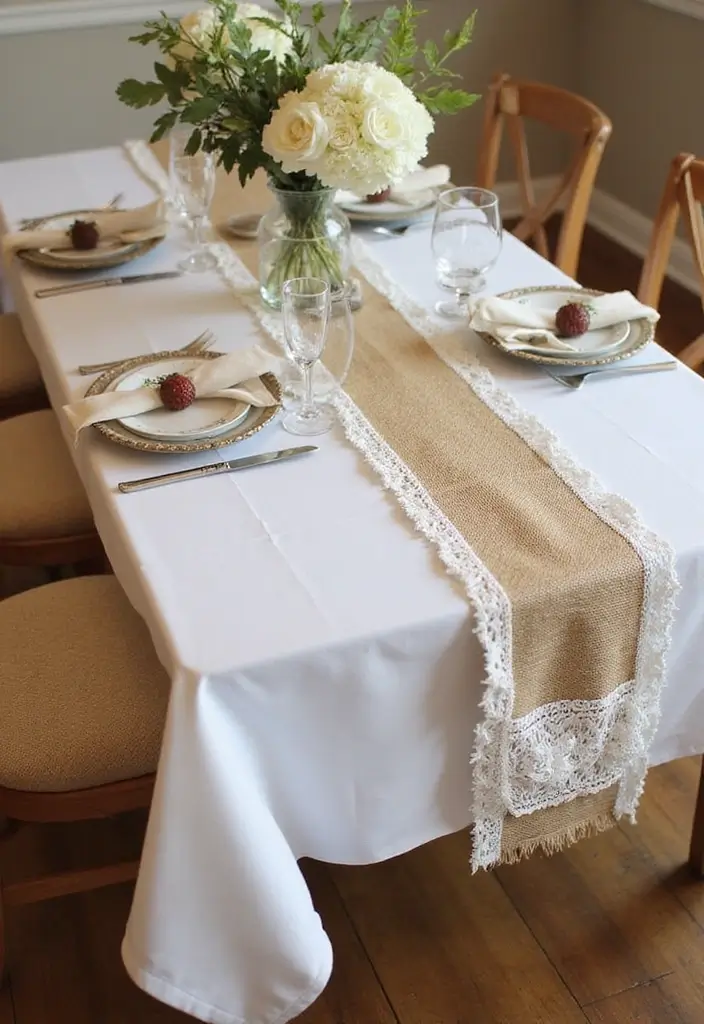 30+ Industrial Chic Wedding Decor Ideas For Modern Couples - 16. Raw Edge Runners