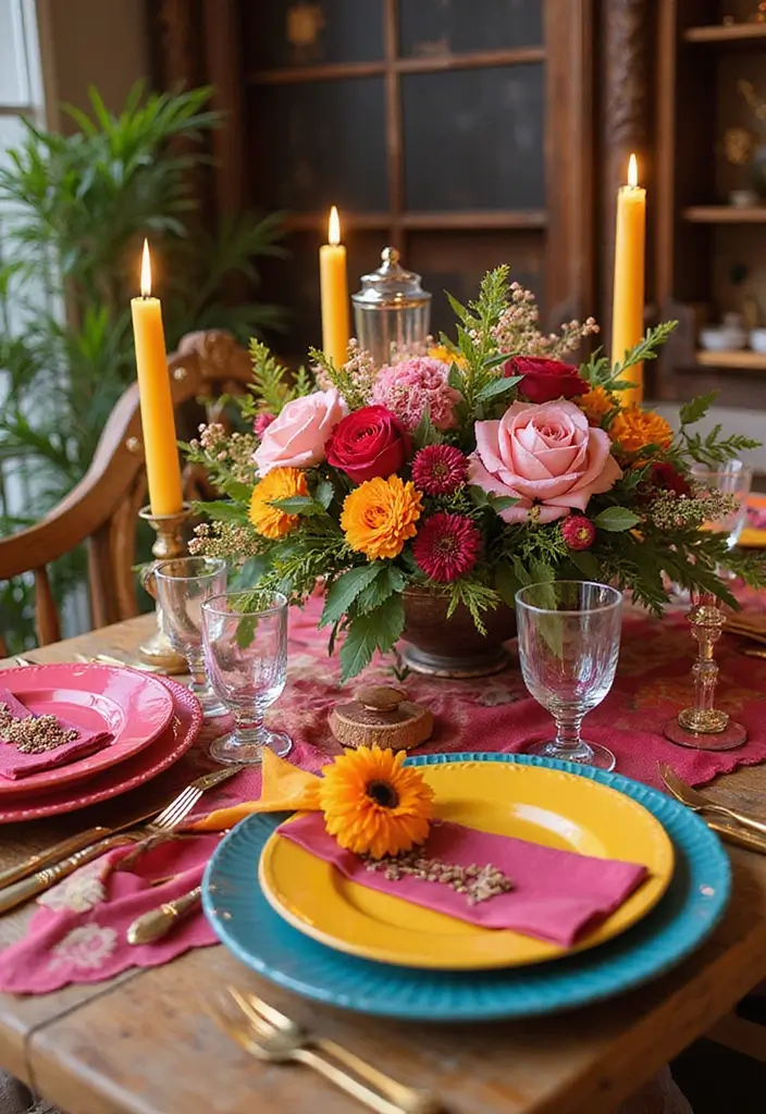 30+ Industrial Chic Wedding Decor Ideas For Modern Couples - 20. Bold Color Palettes