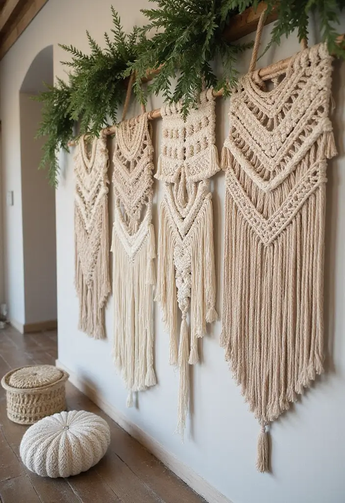 30+ Industrial Chic Wedding Decor Ideas For Modern Couples - 24. Textile Art