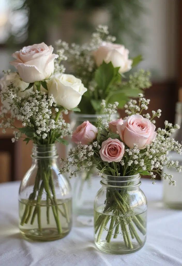 30+ Industrial Chic Wedding Decor Ideas For Modern Couples - 7. Rustic Floral Arrangements