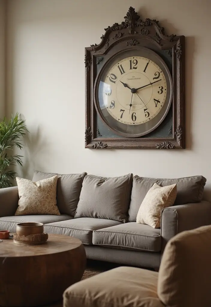 30+ Living Room Wall Decor Ideas With Industrial Charm 101 30+ Living Room Wall Decor Ideas With Industrial Charm - 21. Retro Clocks