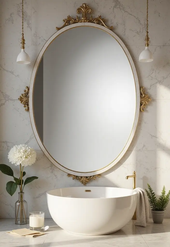 30+ Marble Bathroom Decor Ideas For Spa-Like Spaces 34 30+ Marble Bathroom Decor Ideas For Spa-Like Spaces - 8. Marble-Lined Mirrors