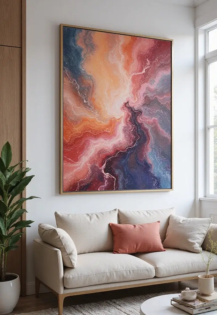 30+ Marble Wall Decor Ideas For Elegant Living Rooms 1 30+ Marble Wall Decor Ideas For Elegant Living Rooms - 1. Elegant Marble Wall Art