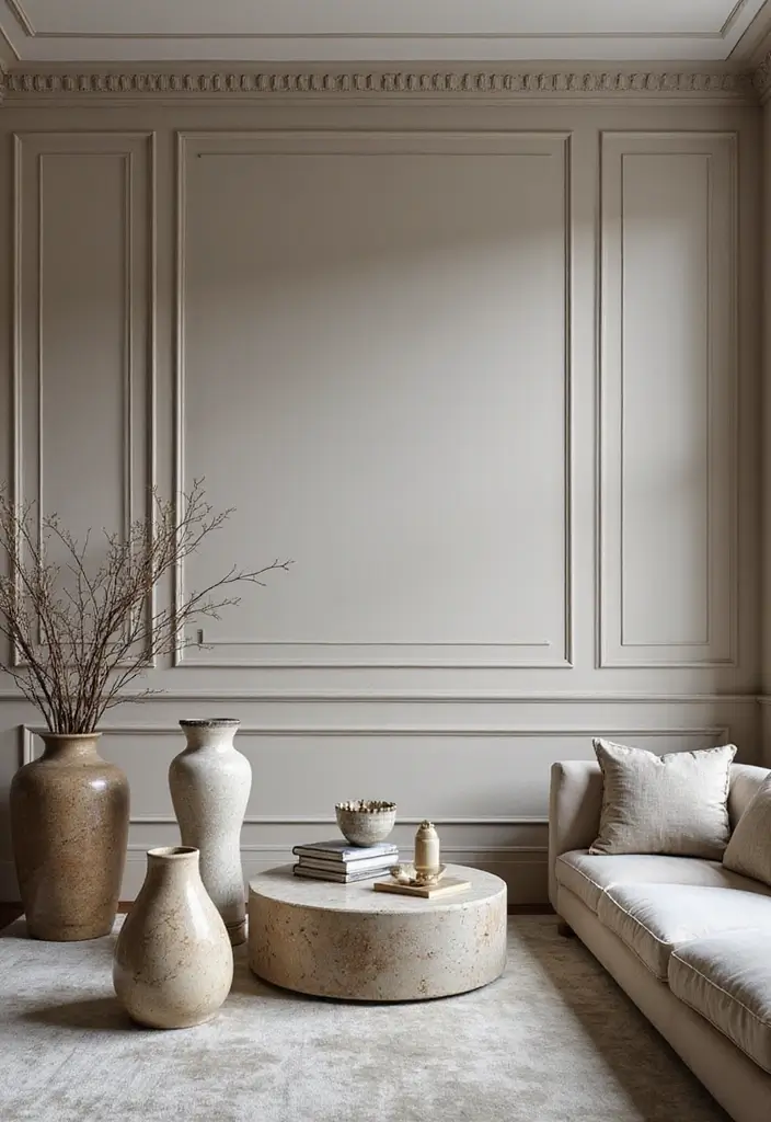 30+ Marble Wall Decor Ideas For Elegant Living Rooms 16 30+ Marble Wall Decor Ideas For Elegant Living Rooms - 10. Marble Artwork Displays