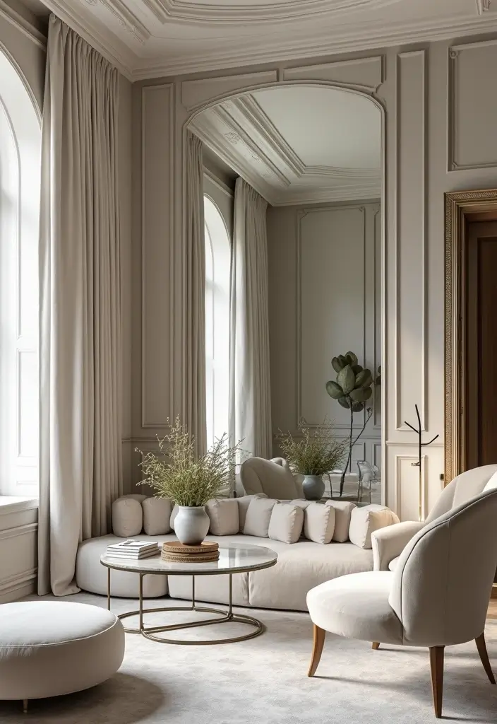 30+ Marble Wall Decor Ideas For Elegant Living Rooms 4 30+ Marble Wall Decor Ideas For Elegant Living Rooms - 4. Statement Marble Mirrors